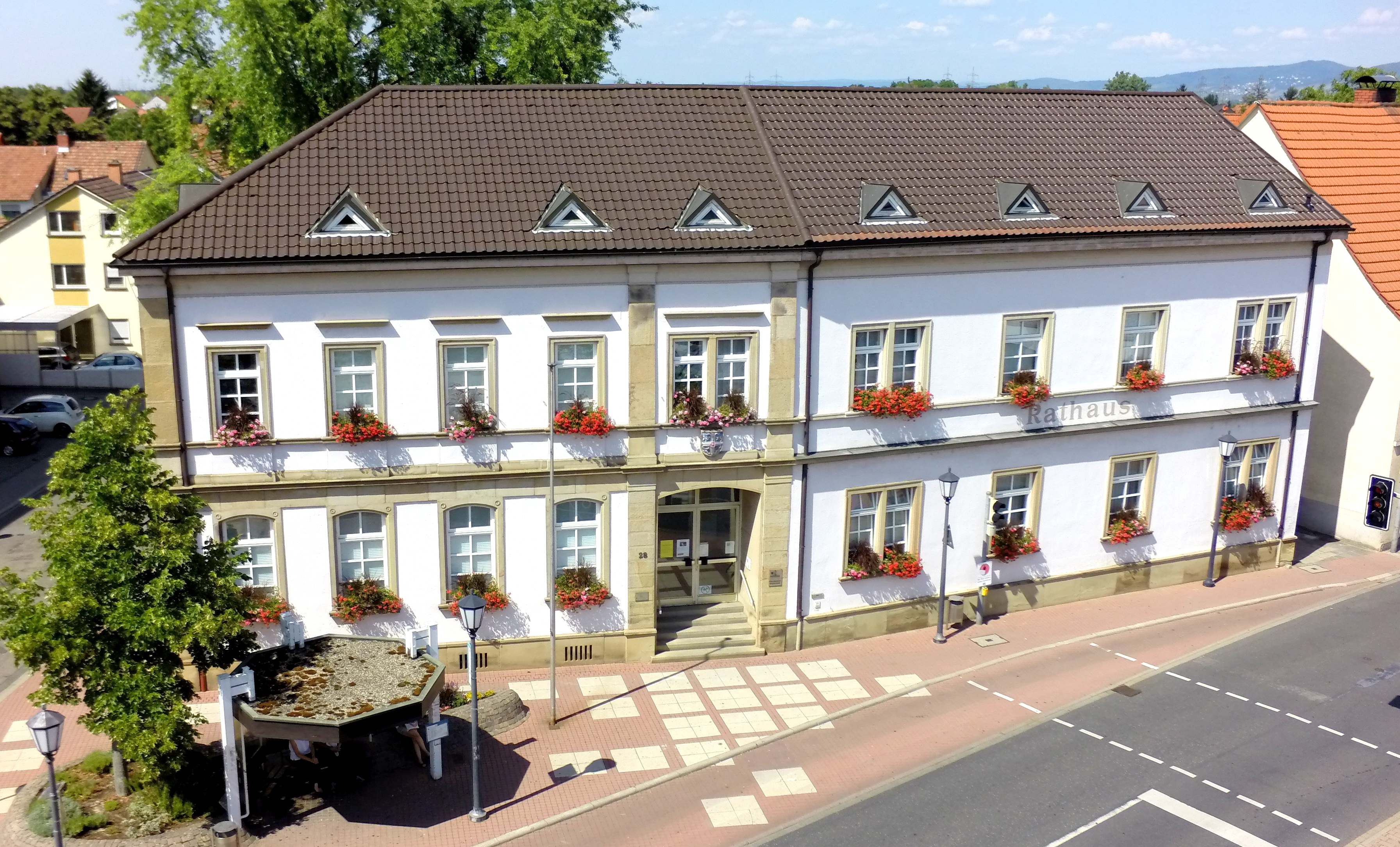 Das Rathaus in Plankstadt, ein Bild vom Gebäude